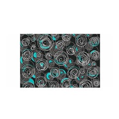 Gray And Blue Abstract Art Satin Wrap