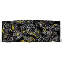 Gray And Yellow Abstract Art Samsung Galaxy Sl I9003 Hardshell Case by Valentinaart