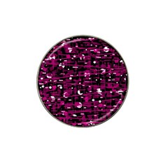 Magenta Abstract Art Hat Clip Ball Marker (10 Pack)