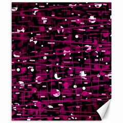 Magenta Abstract Art Canvas 8  X 10 