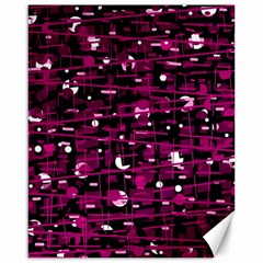 Magenta Abstract Art Canvas 16  X 20  