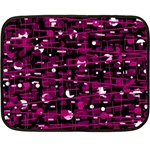 Magenta abstract art Double Sided Fleece Blanket (Mini)  35 x27  Blanket Front