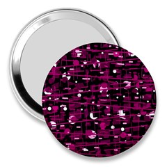 Magenta Abstract Art 3  Handbag Mirrors