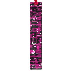 Magenta Abstract Art Large Book Marks