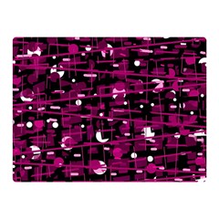 Magenta Abstract Art Double Sided Flano Blanket (mini) 