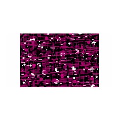 Magenta Abstract Art Satin Wrap by Valentinaart