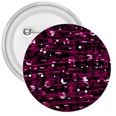 Magenta Abstract Art 3  Buttons