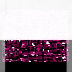 Magenta Abstract Art Rectangular Jigsaw Puzzl