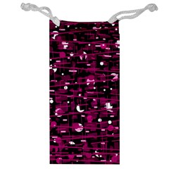 Magenta Abstract Art Jewelry Bags