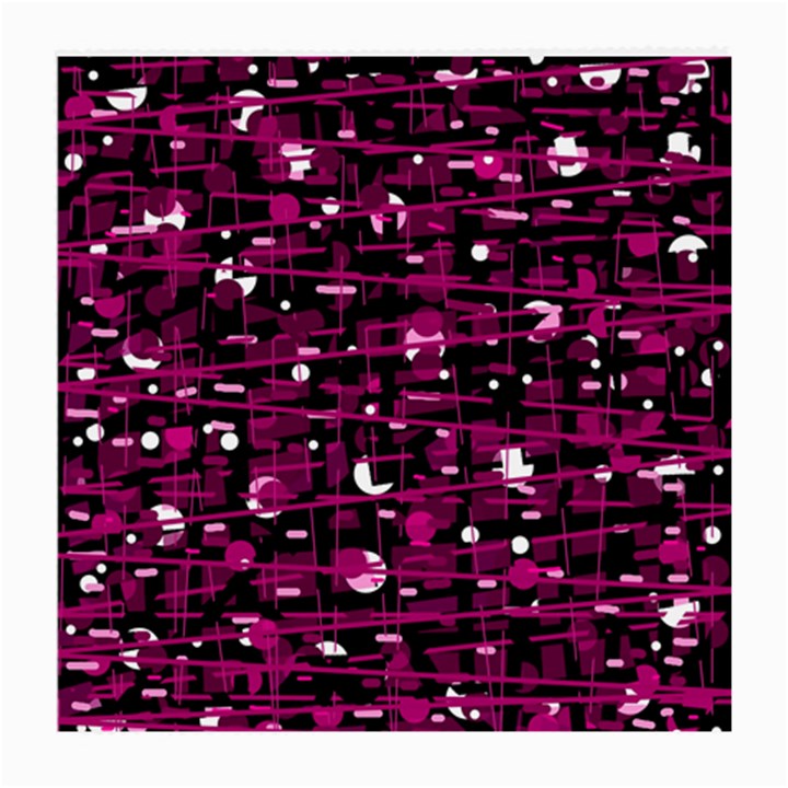 Magenta abstract art Medium Glasses Cloth (2-Side)