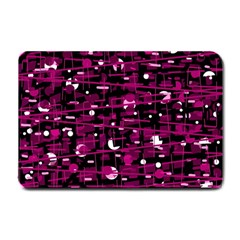 Magenta Abstract Art Small Doormat 