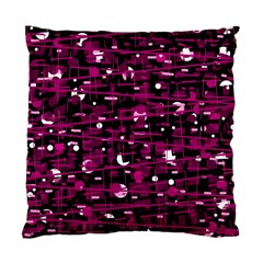 Magenta Abstract Art Standard Cushion Case (one Side)