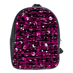 Magenta Abstract Art School Bags(large) 