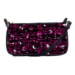 Magenta Abstract Art Shoulder Clutch Bags