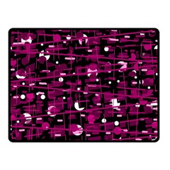 Magenta Abstract Art Fleece Blanket (small) by Valentinaart