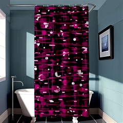 Magenta Abstract Art Shower Curtain 36  X 72  (stall) 