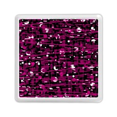 Magenta Abstract Art Memory Card Reader (square) 