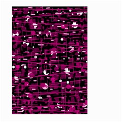 Magenta Abstract Art Large Garden Flag (two Sides)