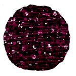 Magenta abstract art Large 18  Premium Round Cushions Back