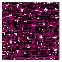 Magenta Abstract Art Large Satin Scarf (square)