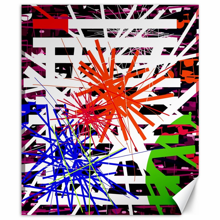 Colorful big bang Canvas 8  x 10 