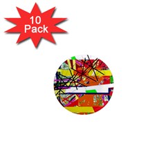 Colorful Abstraction By Moma 1  Mini Magnet (10 Pack) 