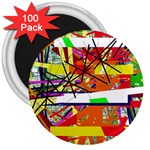 Colorful abstraction by Moma 3  Magnets (100 pack) Front