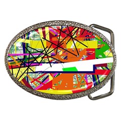 Colorful Abstraction By Moma Belt Buckles