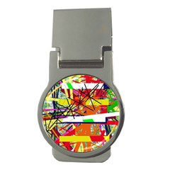 Colorful Abstraction By Moma Money Clips (round) 