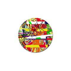 Colorful Abstraction By Moma Golf Ball Marker (4 Pack) by Valentinaart