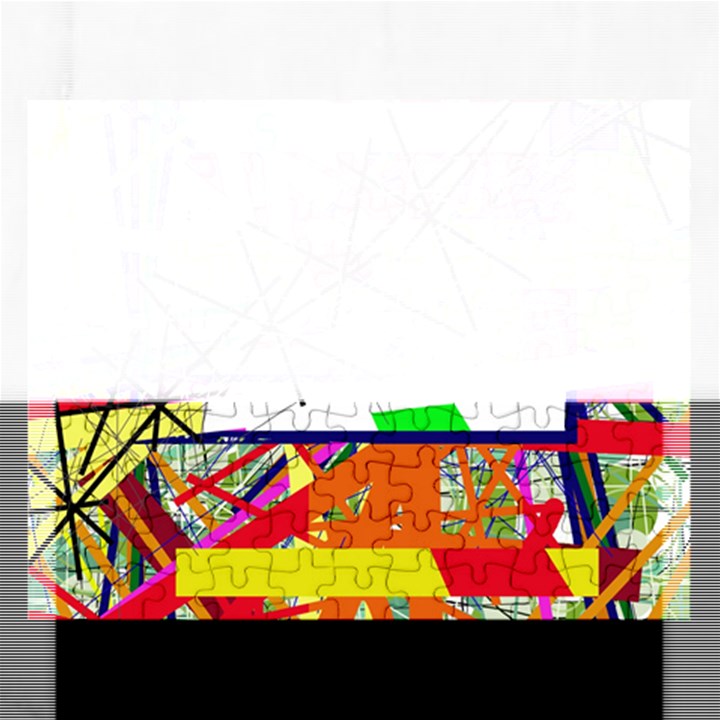 Colorful abstraction by Moma Rectangular Jigsaw Puzzl