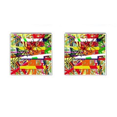 Colorful Abstraction By Moma Cufflinks (square)