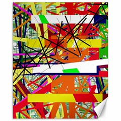 Colorful Abstraction By Moma Canvas 16  X 20  