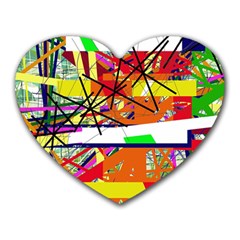 Colorful Abstraction By Moma Heart Mousepads by Valentinaart