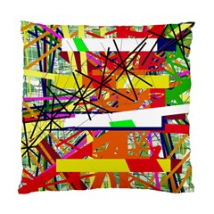 Colorful Abstraction By Moma Standard Cushion Case (one Side) by Valentinaart