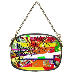 Colorful Abstraction By Moma Chain Purses (two Sides)  by Valentinaart