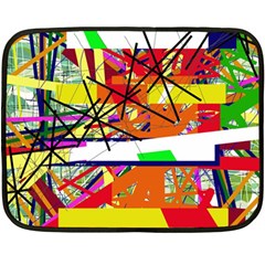 Colorful Abstraction By Moma Fleece Blanket (mini)