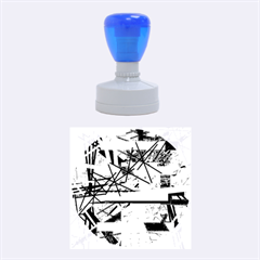 Colorful Abstraction By Moma Rubber Round Stamps (medium) by Valentinaart