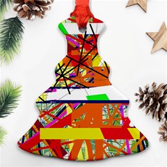 Colorful Abstraction By Moma Ornament (christmas Tree)