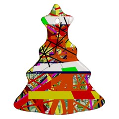 Colorful Abstraction By Moma Christmas Tree Ornament (2 Sides)