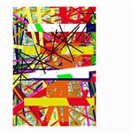 Colorful abstraction by Moma Small Garden Flag (Two Sides) Front