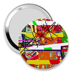 Colorful Abstraction By Moma 3  Handbag Mirrors