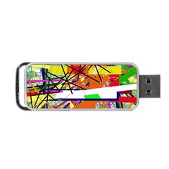 Colorful Abstraction By Moma Portable Usb Flash (one Side)