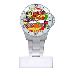 Colorful Abstraction By Moma Plastic Nurses Watch