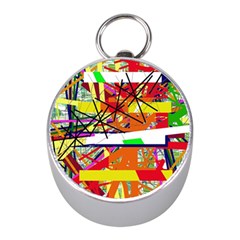 Colorful Abstraction By Moma Mini Silver Compasses