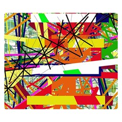 Colorful Abstraction By Moma Double Sided Flano Blanket (small) 