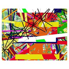 Colorful Abstraction By Moma Double Sided Flano Blanket (medium) 