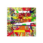 Colorful abstraction by Moma Satin Bandana Scarf Front