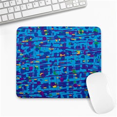 Blue Decorative Art Large Mousepads