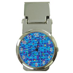 Blue Decorative Art Money Clip Watches